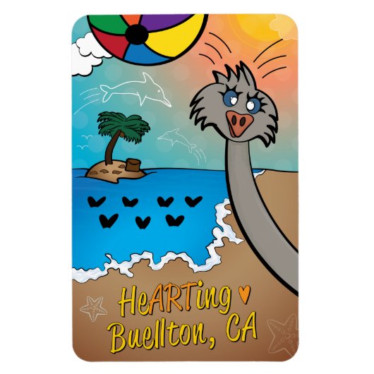 マグネットアート – オストリッヒ爆弾機 – Buelton.Art マグネット (縦)