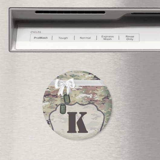 マグネットアーミーパーソナライズされたOCP迷彩柄ユニフォームカモフラッグ マグネット (インサイチュ (食洗機))