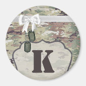 マグネットアーミーパーソナライズされたOCP迷彩柄ユニフォームカモフラッグ マグネット (正面)