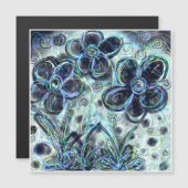 マグネットカードライトフラワーミニマルコンテンポラリーリスト (正面/裏面)