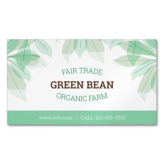 マグネットカード：ヘルシーファームスクエア名刺 マグネット名刺 (正面)