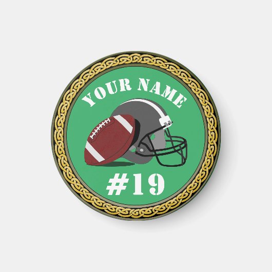 マグネットサッカー – 名前と番号の追加 マグネット (正面)