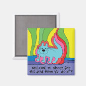 マグネットスクエアキャットことわざHi マグネット (正面/裏面)