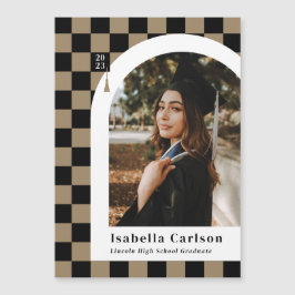 マグネットチェックアーチ写真卒業発表