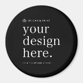 マグネットデザインアップロード3"ラウンド マグネット (正面)