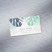 マグネットトロピカルジャングル離れのベクトルイラストレーション マグネット名刺 (インサイチュ)