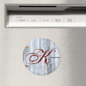 マグネットパーソナライズされたホワイトウォッシュウッドバーンドドアカン マグネット (インサイチュ (食洗機))