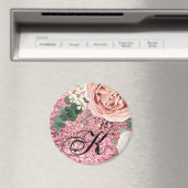 マグネットパーソナライズされた幾何学的ガーデンバラグリッター マグネット (インサイチュ (食洗機))