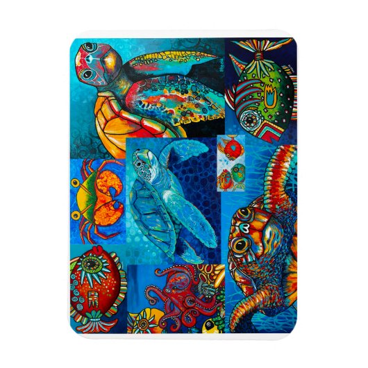 マグネットファンキー「シークリーターコラージュ」 マグネット (縦)