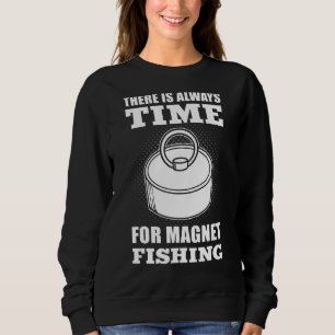 マグネットフィッシャートレジャーハンターマグネット魚釣りフィッシュ スウェットシャツ
