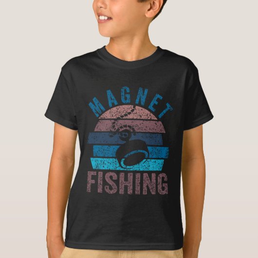 マグネットフィッシング 磁石 フィッシャー 釣り人 Tシャツ (正面)
