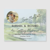 マグネットフォトゴルフテーマ結婚式Save the Date (正面)