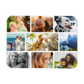 マグネットフレキシブル9写真テンプレート丸コラージュ マグネット (横)