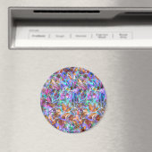 マグネットフローラ抽象芸術ステンドグラス マグネット (インサイチュ (食洗機))
