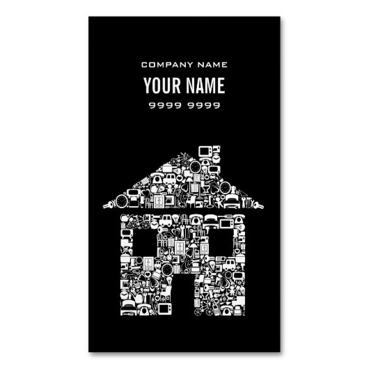 マグネットプロフェッショナルハウス実在エステートプロモーション マグネット名刺 (正面縦)