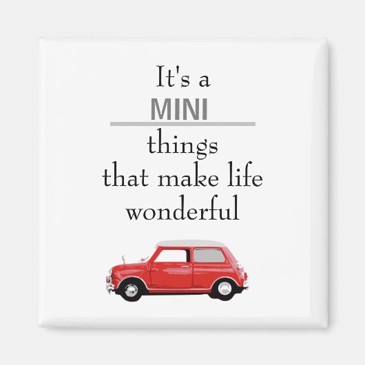 マグネットミニクーパーロットミニ マグネット (正面)