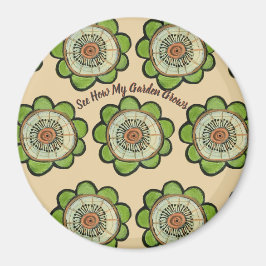 マグネットラウンド – 庭の成長を見る マグネット