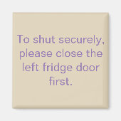 マグネットリマインダーを閉離れじる冷蔵庫ドア マグネット (正面)