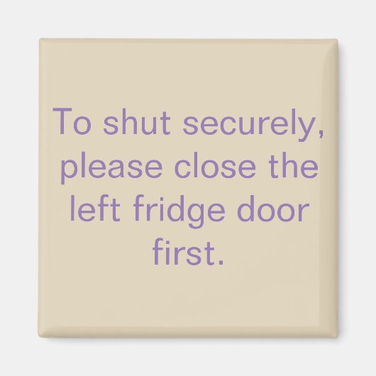マグネットリマインダーを閉離れじる冷蔵庫ドア マグネット (正面)