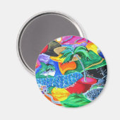 マグネットリラックス – オンカリブのバケーション マグネット (正面/裏面)