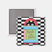 マグネットレトロソーダショップロックNロールパーティー時間 マグネット (正面/裏面)