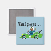 マグネットレースカーのドライバー マグネット (正面/裏面)