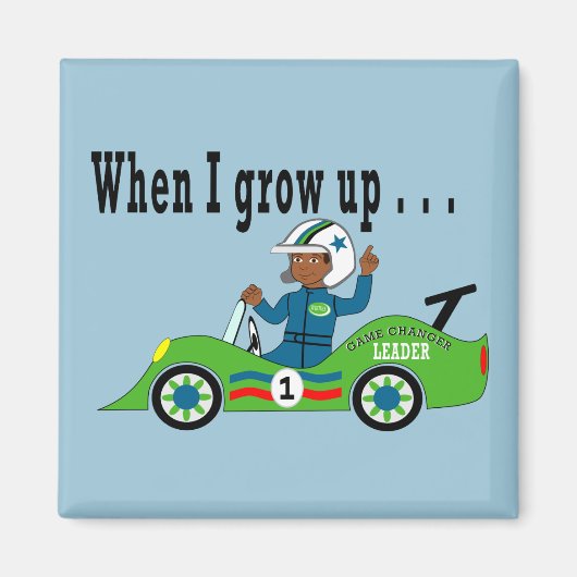 マグネットレースカーのドライバー マグネット (正面)