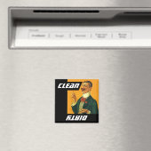 マグネットヴィンテージおもしろいニート男クリーン汚れ食洗機 マグネット (インサイチュ (食洗機))