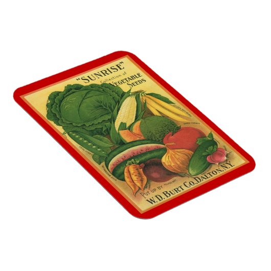 マグネットヴィンテージアンティークガーデンシードパケット織機 マグネット (右側)