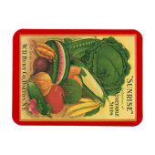 マグネットヴィンテージアンティークガーデンシードパケット織機 マグネット (横)