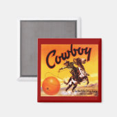 マグネットヴィンテージタスティンカカウボーイローピングオレンジアドv マグネット (正面/裏面)
