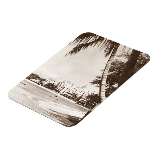 マグネットヴィンテージピンクパレスワイキキビーチWWII R&R マグネット (左側)