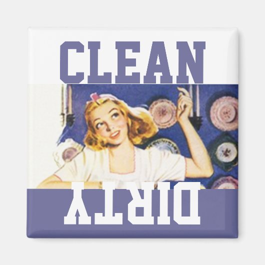 マグネットヴィンテージレトロハッピーホームメーカー食器洗浄機 マグネット (正面)