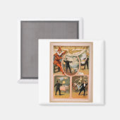 マグネットヴィンテージ劇場魔術的広告 マグネット (正面/裏面)