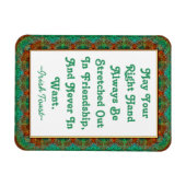 マグネットヴィンテージ旧アイリッシュフェイクトースト入れフレーム マグネット (横)