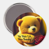 マグネット付テディベアバラ マグネット (正面/裏面)