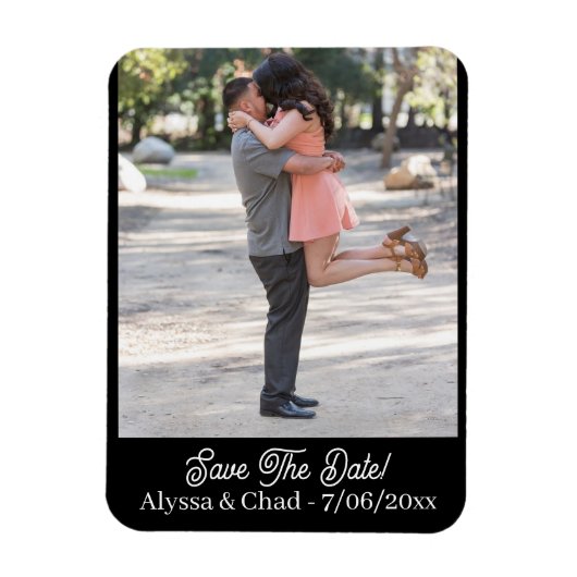 マグネット写真の日付を保パーソナライズされた存 マグネット (縦)