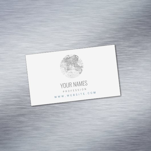 マグネット名刺:アンティークの世界地図 マグネット名刺 (インサイチュ)