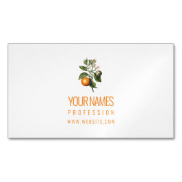 マグネット名刺:オレンジの花 マグネット名刺