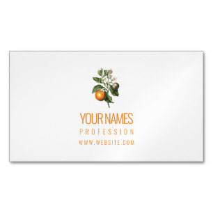 マグネット名刺：オレンジの花 マグネット名刺