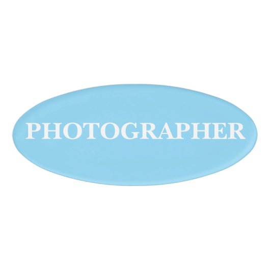 マグネット式IDバッジ - 写真家 名札 (正面)