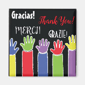 マグネット感謝していスクエアAロット磁石 マグネット (正面)