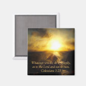 マグネット聖書聖なる書物、 経典~何をするにしても… マグネット (正面/裏面)