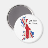 マグネット英国救国旗女王 マグネット (正面/裏面)
