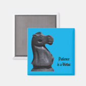 マグネット表現「忍耐は美徳」。 マグネット (正面/裏面)