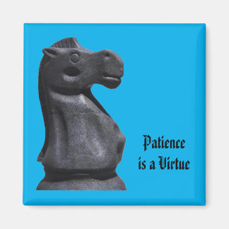 マグネット表現「忍耐は美徳」。 マグネット