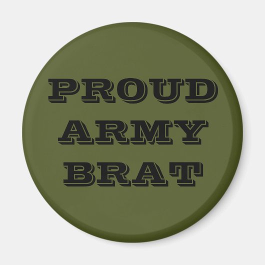 マグネット誇りを持ったアーミーブラット マグネット (正面)