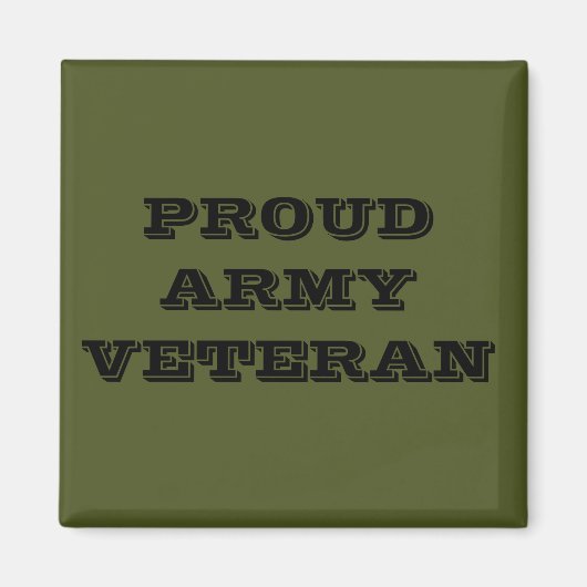 マグネット誇りを持ったアーミー退役軍人 マグネット (正面)