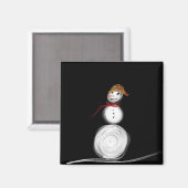 マグネット雪だるま マグネット (正面/裏面)