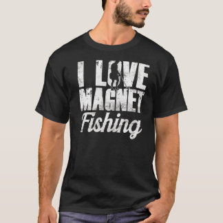 マグネット魚釣りマグネット漁師フィッシャー大好き Tシャツ